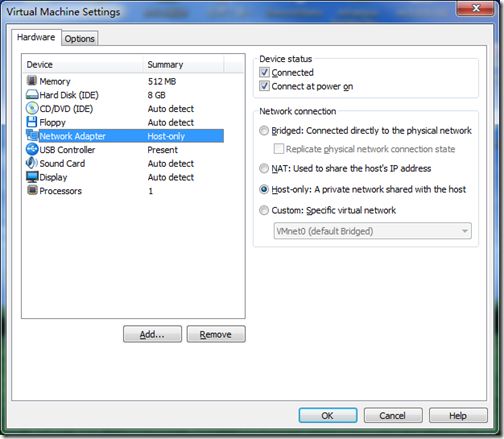 vmware  internet  setting  解决VMware在Windows  7上无法上网的问题